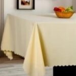 Mantel Antimancha verde crema